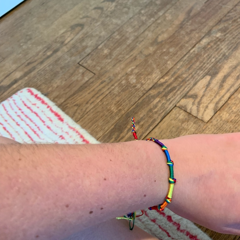 rainbow bracelet or anklet